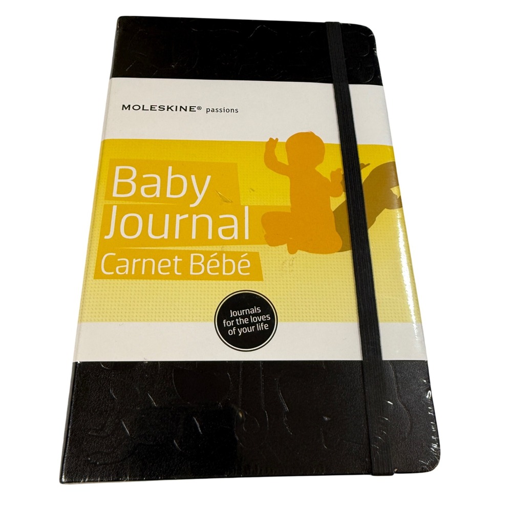 Moleskine Passions Baby Journal Carnet Bébé‎ — Sealed — 5x8.25" Black Hardcover